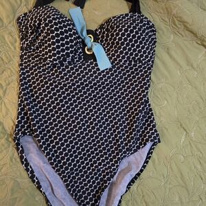 Bleu Rod Beattie Monochrome Swimsuit with Blue Detail